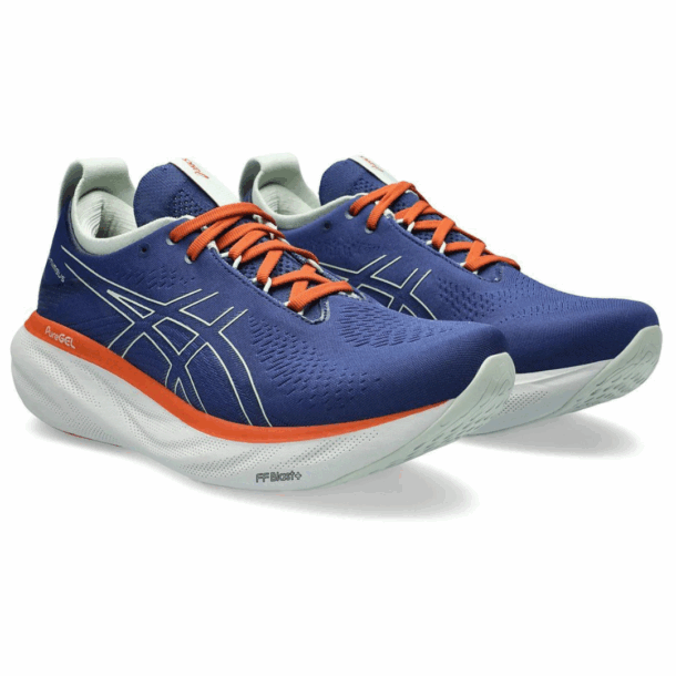 Asics Gel - Nimbus™ 25 Azul Marinho com Laranja e Branco - Image 3