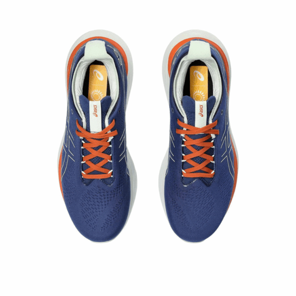 Asics Gel - Nimbus™ 25 Azul Marinho com Laranja e Branco - Image 4