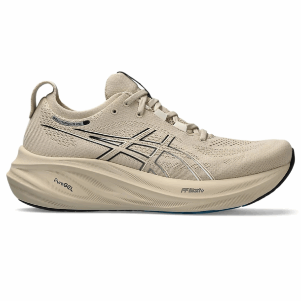 Asics Gel - Nimbus 26 - Cinza Bege e Preto