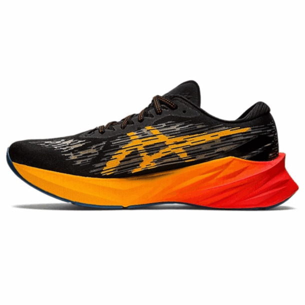 Asics NovaBlast 3 Preto com Vermelho e Laranja - Image 2