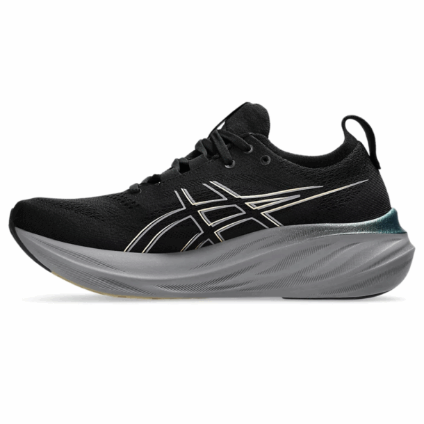 Asics Gel - Nimbus 26 - Preto e Dourado com Cinza e Verde - Image 2