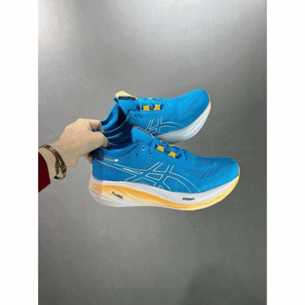 Asics Gel - Nimbus 26 - Azul e Laranja - Image 2