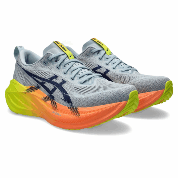 Asics Superblast 2 Paris - Unissex - Cinza com Verde e Laranja - Image 3