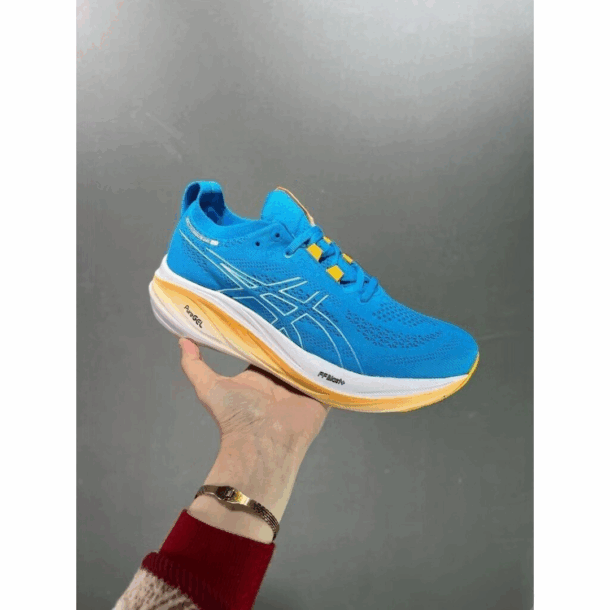 Asics Gel - Nimbus 26 - Azul e Laranja - Image 3