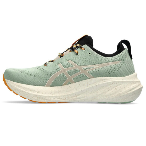 Asics Gel - Nimbus 26 - Verde com Creme e Laranja - Image 2