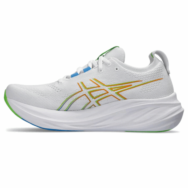 Asics Gel - Nimbus 26 - Branco com Azul e Verde - Image 2