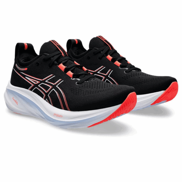 Asics Gel - Nimbus 26 - Preto com Branco e Vermelho - Image 3