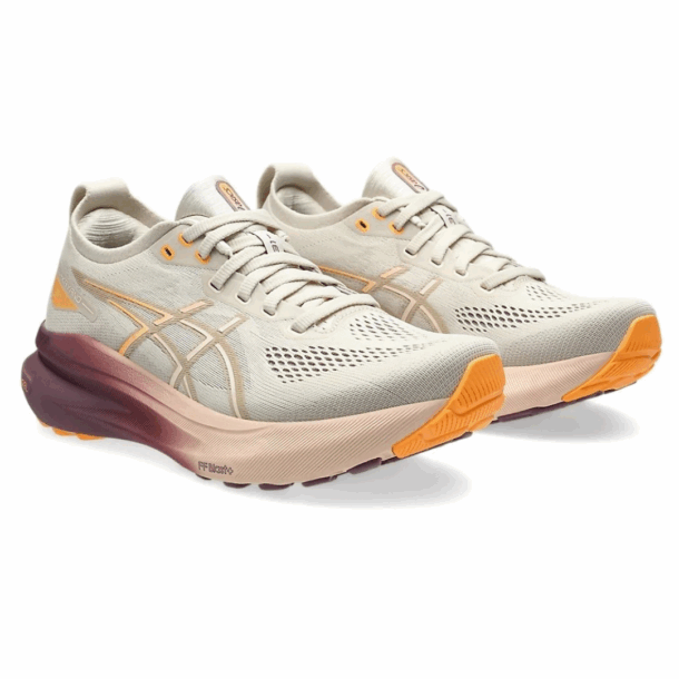 Asics Gel-Kayano 31 Bege com Laranja e Vermelho - Image 3