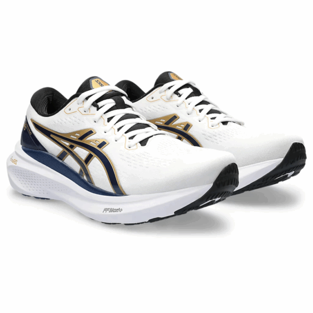 Asics Gel-Kayano 30 - Branco com Azul Marinho e Dourado - Image 3