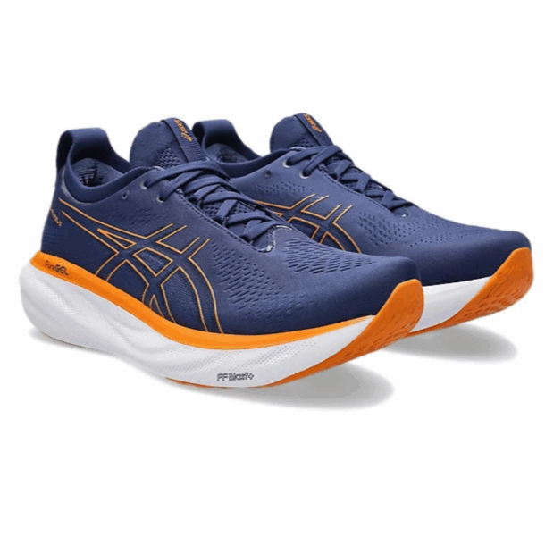 Asics Gel - Nimbus™ 25 Azul Marinho e Laranja - Image 3