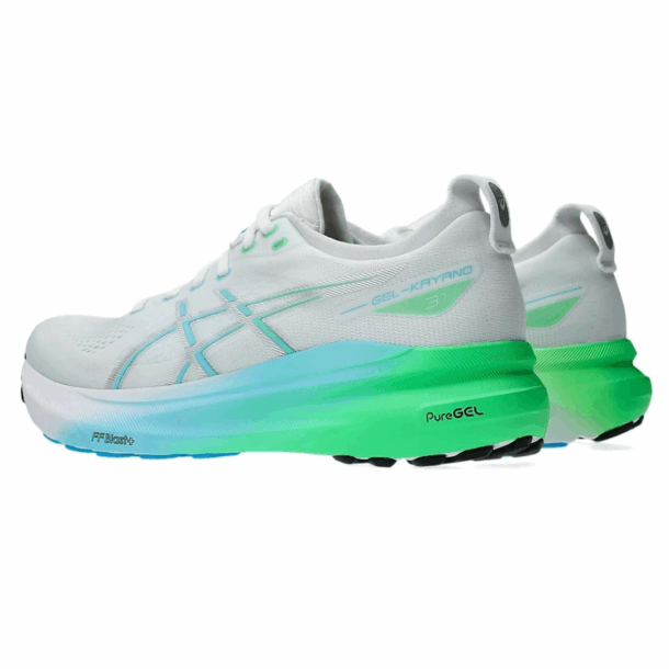 Asics Gel-Kayano 31 Branco com Verde e Azul - Image 4