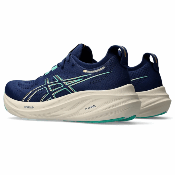 Asics Gel - Nimbus 26 - Azul Marinho com Creme e Verde - Image 4