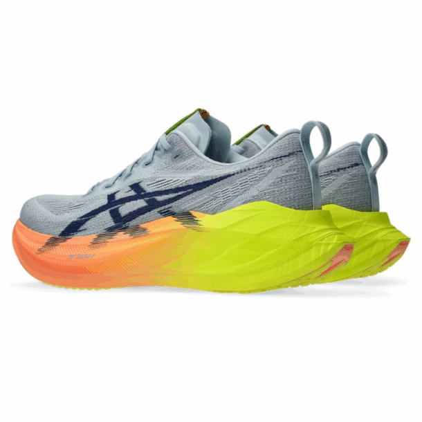 Asics Superblast 2 Paris - Unissex - Cinza com Verde e Laranja - Image 4