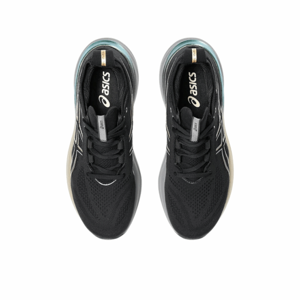 Asics Gel - Nimbus 26 - Preto e Dourado com Cinza e Verde - Image 5