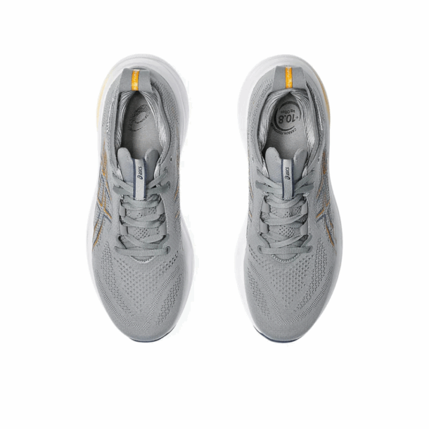 Asics Gel - Nimbus 26 - Cinza e azul Marinho com Branco e Laranja - Image 5