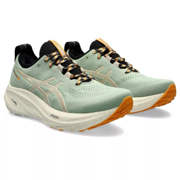 Asics Gel - Nimbus 26 - Verde com Creme e Laranja - Image 3