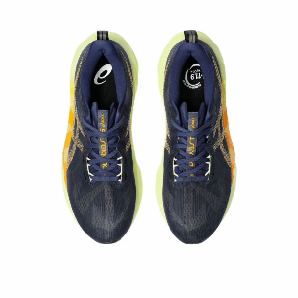 Asics NovaBlast 5 - Azul Marinho com Verde e Laranja - Image 5