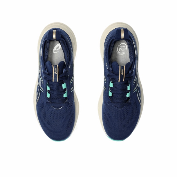 Asics Gel - Nimbus 26 - Azul Marinho com Creme e Verde - Image 5
