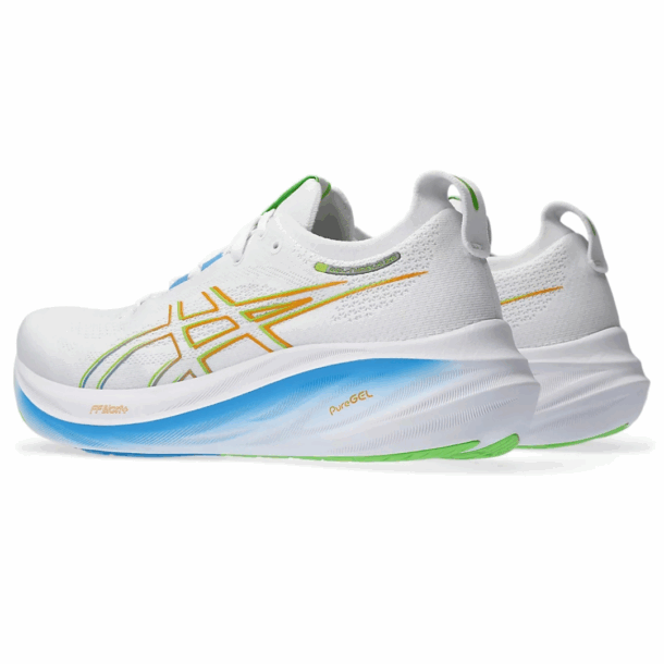 Asics Gel - Nimbus 26 - Branco com Azul e Verde - Image 4