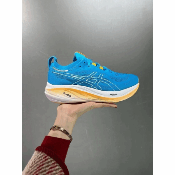 Asics Gel - Nimbus 26 - Azul e Laranja - Image 6