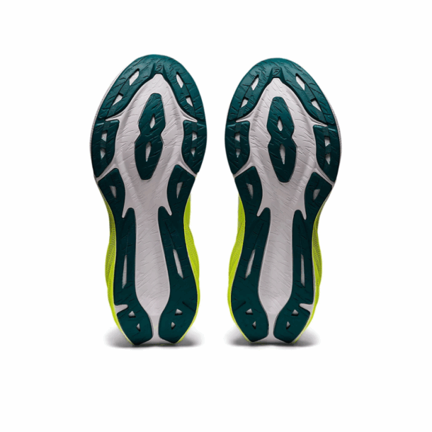 Asics NovaBlast 3 Verde fluorescente e Branco - Image 6