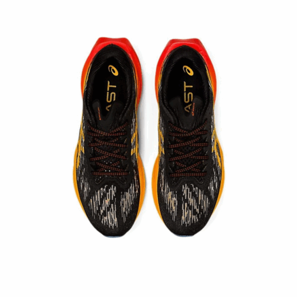 Asics NovaBlast 3 Preto com Vermelho e Laranja - Image 6