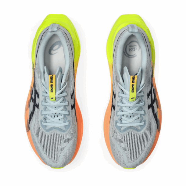 Asics Superblast 2 Paris - Unissex - Cinza com Verde e Laranja - Image 6