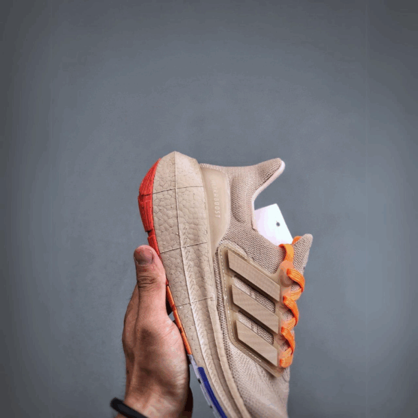 Adidas Ultraboost Light 23 Wonder Taupe Solar Red - Image 6