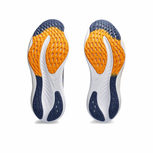 Asics Gel - Nimbus 26 - Cinza e azul Marinho com Branco e Laranja - Image 7