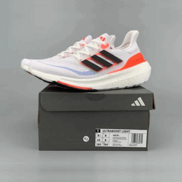 Adidas Ultraboost Light 23 Branco com Vermelho - Image 7