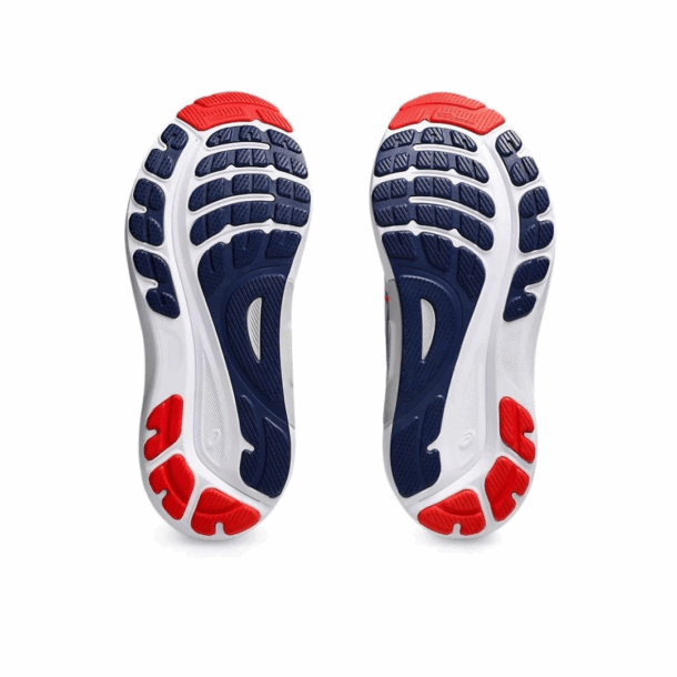 Asics Gel-Kayano 31 Cinza com Vermelho e Azul Marinho - Image 7