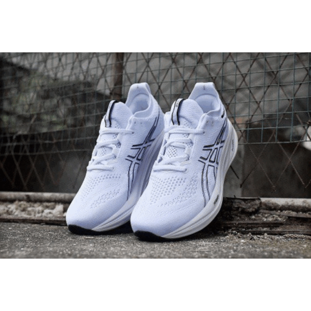 Asics Gel - Nimbus 26 - Branco Preto - Image 8