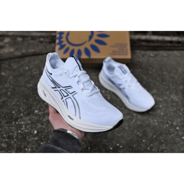 Asics Gel - Nimbus 26 - Branco Preto - Image 9