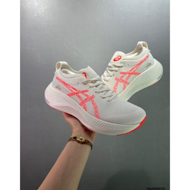 Asics Nimbus Mirai Paris White Sunrise Red - Image 8