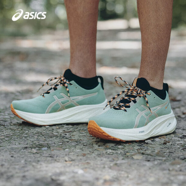 Asics Gel - Nimbus 26 - Verde com Creme e Laranja - Image 7
