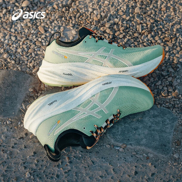 Asics Gel - Nimbus 26 - Verde com Creme e Laranja - Image 9