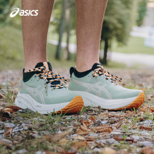 Asics Gel - Nimbus 26 - Verde com Creme e Laranja - Image 10