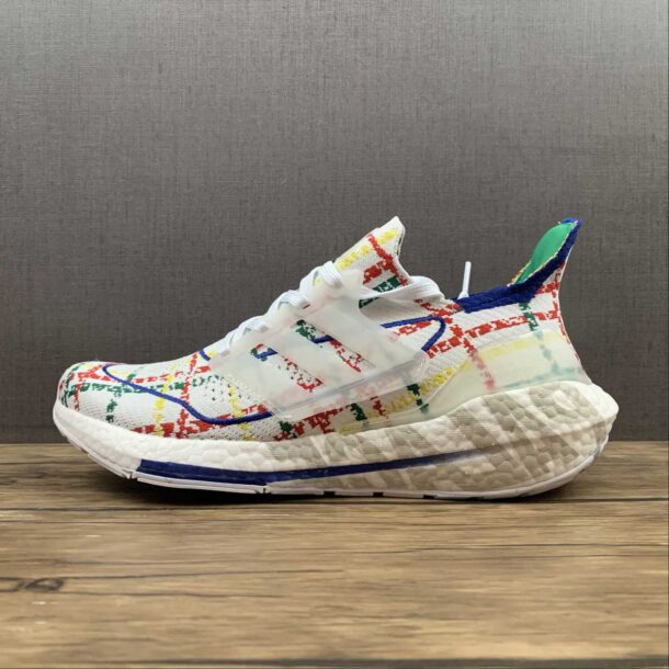 Adidas Ultraboost 21 White Multicolor - Image 2