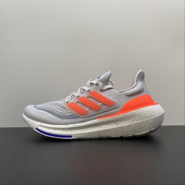 Adidas Ultraboost Light 23 Cinza com Laranja - Image 3